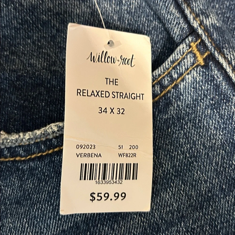 NWT women’s willow and root jeans size 34x32 - Picture 6 of 7